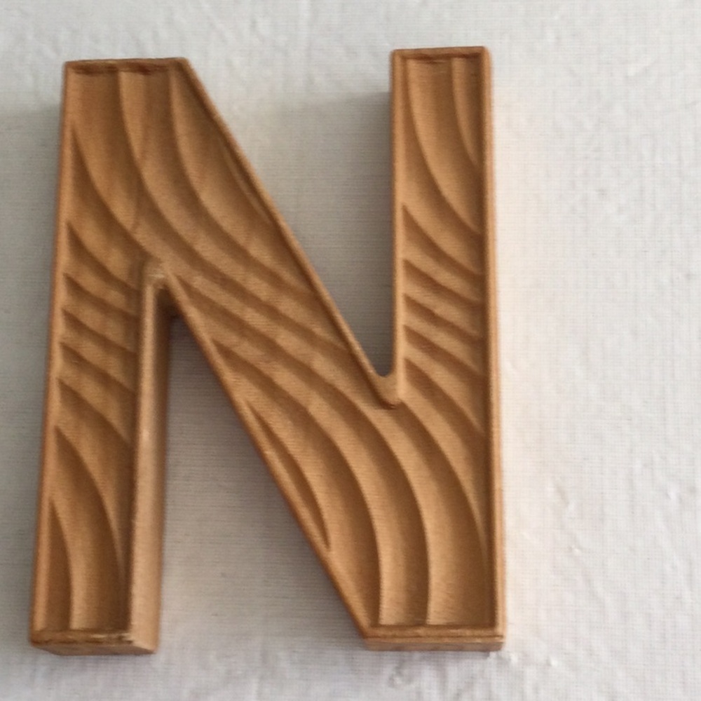 Ashland Tan Wooden Letter Wall Decor